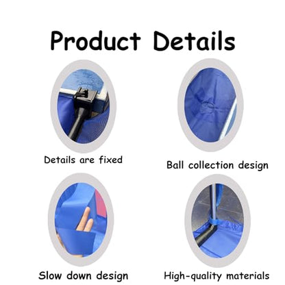 TNZMART Portable Ping Pong Net with Ball Picker Upper for Any Table Tennis Table Self Collection Clamps Easy Setup Set for Adults Beginners Home Indoor Outdoor Training