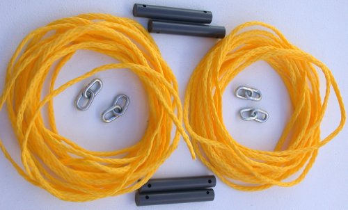 Home Court Portable Set Guy Line Rope Sets - color: Yellow, size: Pull-up Style Ropes