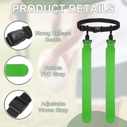 Flag Football, Adjustable Flag Football Belts with Belt and Flags Easy Tear Away