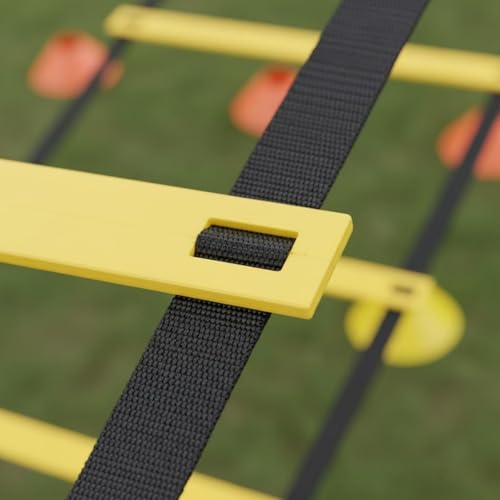 Qianly Football Footwork Training Gear Portable Soccer Training Equipment Set Speed Ladder and Cone Set for Children