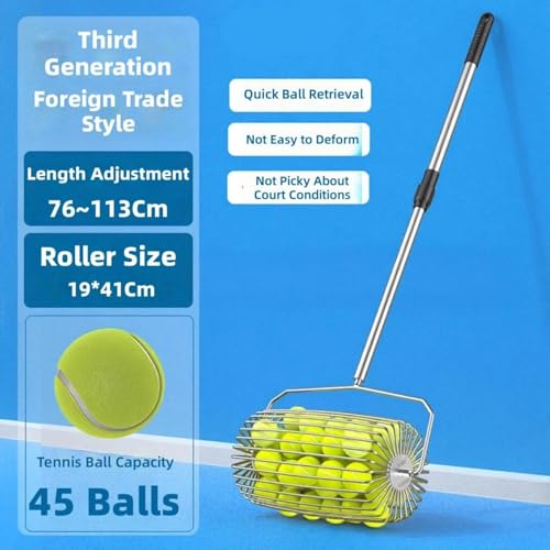 Pickleballs Tennis Balls Pickers Upper Pickleballs Collector Basket with Handle Balls Pickup Ball Retrievers Ball Retrievers - color: Extra large