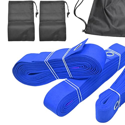 Boundary Lines Kit for Beach Volleyball 52.5 Ft and 26.2 Ft with Sand Bags - color: Blue