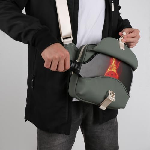 TOURBON Pickleball Bag for Men and Women with Exterior Paddle Holder, Small Lightweight Quick-Access Pickle Ball Paddle Sling Bag