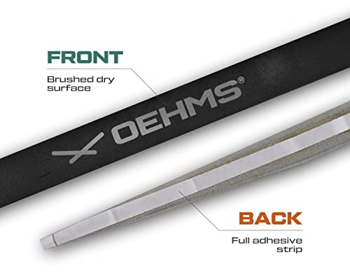 OEHMS Pro Leather Tennis Grip | Black | Adhesive Replacement Grip | Made in Germany