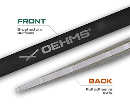 OEHMS Pro Leather Tennis Grip | Black | Adhesive Replacement Grip | Made in Germany