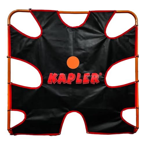 Kapler Lacrosse Goal Shooting Targets - 6x6ft Corner Target for Shooting Practice - Lacrosse Gifts for Boys and Girls - Fits Official Size Goals - style: With 8 Corner Pocket