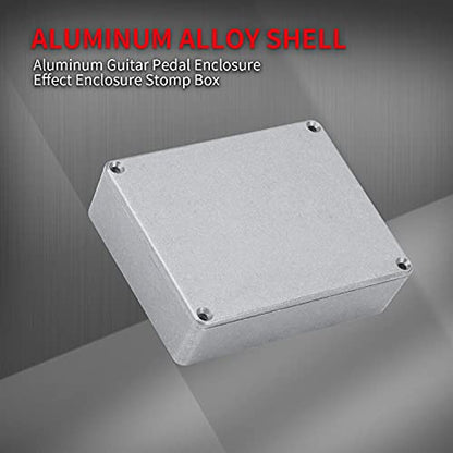 DaierTek 1590BB Aluminum Metal Stomp Box Case Guitar Pedal Enclosure Effect Enclosure Stomp Box Unpainted 120x94.5x34 MM