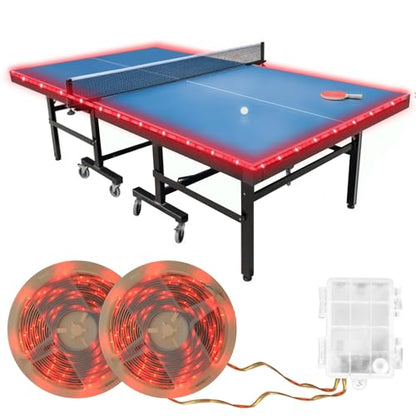 LED Ping Pong Table Light&Net Light, 14 Ft&13 Ft Light Net for Ping Pong Table&Net Table,16 Color Change, Durable & Waterproof & Easy to Install, Super Bright to Display at Night - color: Table lights