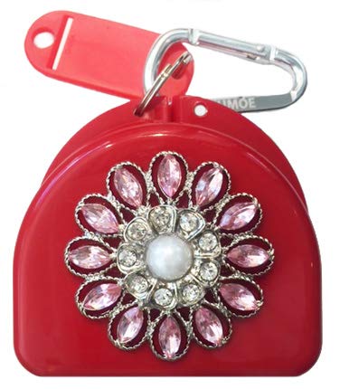 Decorated Mouthguard Case - Romance - Red - color: Red