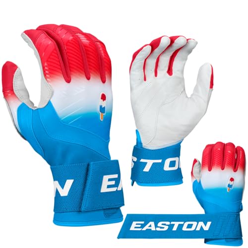 Easton Easton | Walk-Off Ethos Locked-in Baseball Batting Gloves | Compression Wrist Strap | Youth Sizes | Multiple Colors