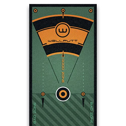 WELLPUTT - Golf Putting Training Mat - 13ft Green