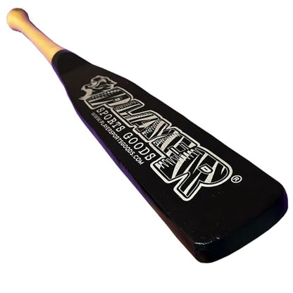34" Pro Maple Flat Half Paddle Training Baseball & Softball Bat in Size: 34" / Weight: 25 oz/Flat: 3" for Adult & Professional Players in Natural Wood & Black Barrel by Player Sports Goods LLC