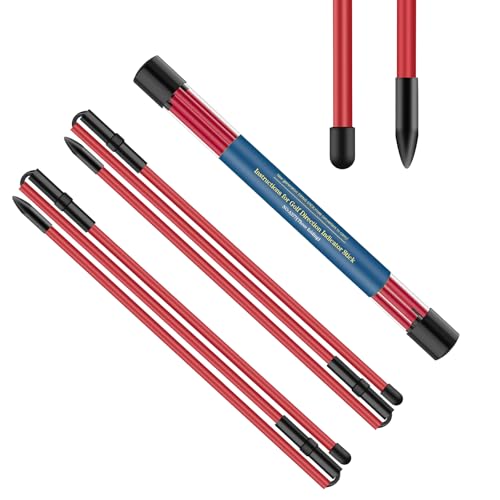 Golf Alignment Sticks 2 Pack,Golf Alignment Rods Upgraded 48" Collapsible Golf Practice Sticks Golf Training Aid for Aiming,Putting,Golf Training Sticks with Clear Tube Case - color: Red