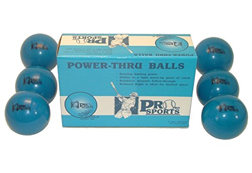 Probo Sports 6pk Weighted Baseballs / Weighted Softballs for Hitting | Heavy Balls for Batting Practice 15 Ounce x 3.5 Inch