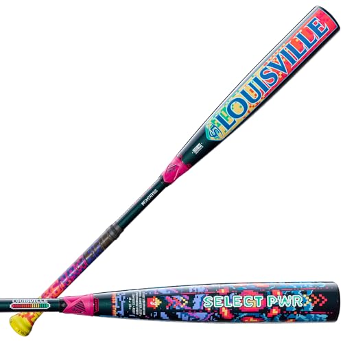 Louisville Slugger | 2026 | Select PWR Baseball Bat | BBCOR | -3 Drop | 2 5/8" Barrel | 2 Pc. Alloy-Composite - color: Black/Blue/Orange, size: 33"