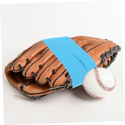 Baseball Glove Wrap Band Elastic Softball and Baseball Glove Strap for Secure Fit Ventilated Design - color: Sky-blue