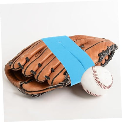 Baseball Glove Wrap Band Elastic Softball and Baseball Glove Strap for Secure Fit Ventilated Design - color: Sky-blue