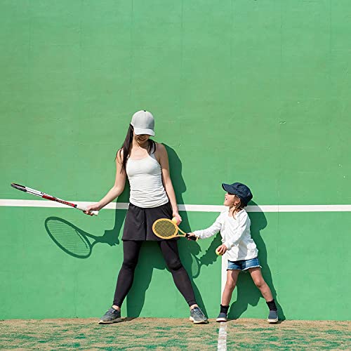 Kid Tennis Racket Set for Toddler,Children,Sponge Handle, includes 6 Badminton, 1 Tennis Ball, Bag and 2 Balls - Increase Children's Sports,Improve Tennis Skills - color: Orange&Green