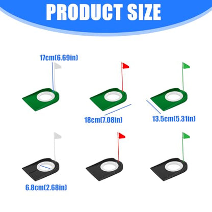 Authentic Golf Putting Practice Mat Automatic Ball Return and Direction Line for Real Green Feel Indoor Outdoor Training