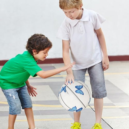 Outdoor Basketball - High Elasticity Indoor Outdoor Basketball, Portable Lightweight Sport Equipment Accessories for Competition Travel Home Beach Court Playground Training Exercise Fun for Kids Teens