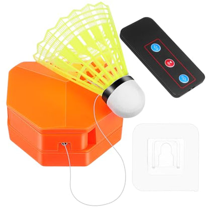 BESTonZON Indoor Badminton Rebound Trainer Machine, Electric Solo Practice Device with Remote Control, Self Training Shuttlecock Equipment for Home