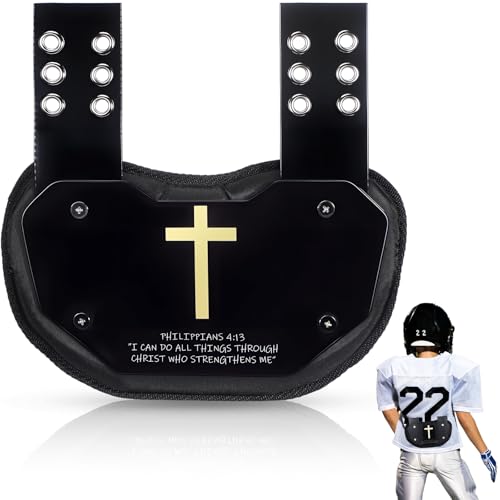 Civaner Football Back Plate Sport Lower Back Pads for Football Players Rear Protector for Youth - style: Cross Style