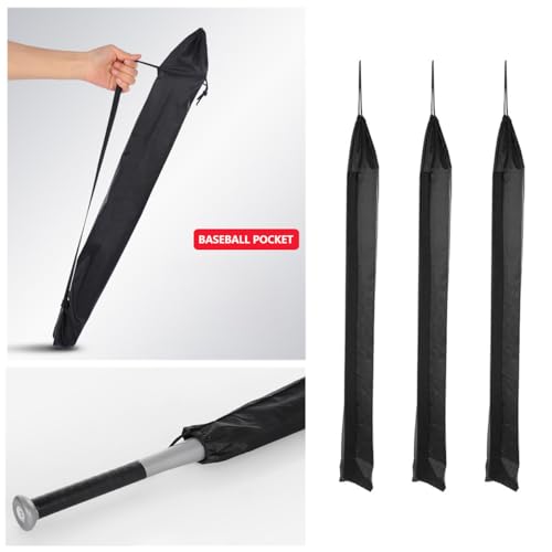 3 Pack Bat Quiver Baseball Bat Sleeve Bat Protector Sleeve 28'' Lightweight Bat Protective Cover Carrying Bag for Baseball Training Bat Softball Bat Aluminum Alloy/Wood Baseball Bats