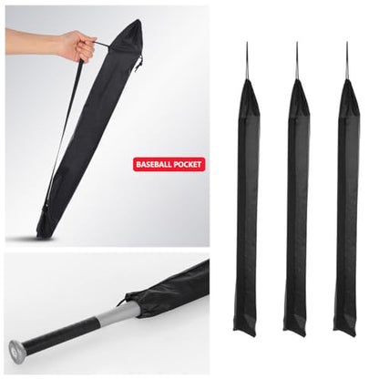3 Pack Bat Quiver Baseball Bat Sleeve Bat Protector Sleeve 28'' Lightweight Bat Protective Cover Carrying Bag for Baseball Training Bat Softball Bat Aluminum Alloy/Wood Baseball Bats