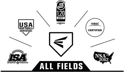 Easton | Ghost Youth Fastpitch Softball Bat | Approved for All Fields | -11 Drop | 1 Pc. Aluminum - color: White/Gold, size: 28 Inch