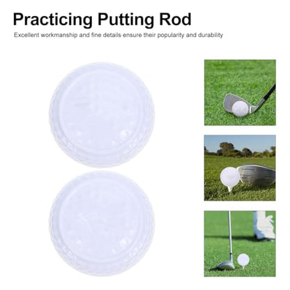 Outanaya Flat Shape Golf Balls for Putting Practice 2 Pack Indoor Outdoor Golf Training Accessories for Skill Improvement