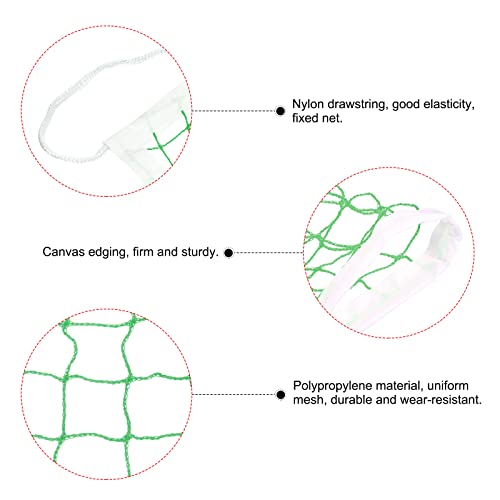 PATIKIL Badminton Net, Badminton Court Netting Replacement for Outdoor Indoor Beach Backyard - color: Green