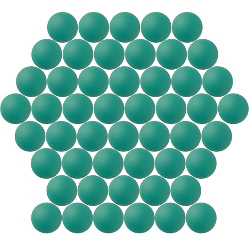 40MM Ping Pong Balls, 50 or 80 Pack Assorted Colored Plastic Balls for Beer Pong, Arts and Craft - color: 50pcs-Dark green