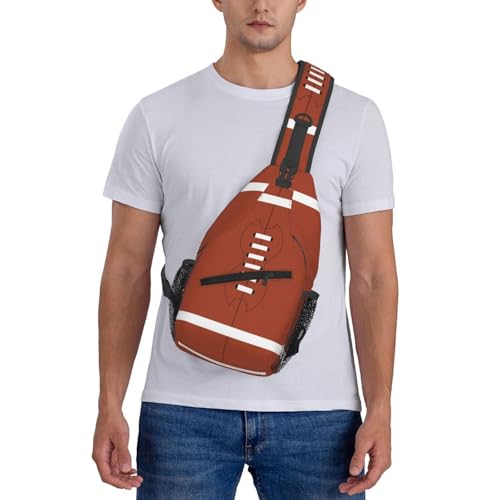 Football Sling Backpack Crossbody Shoulder Bag Purse Chest Bag for Men Women A - color: Football a