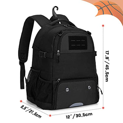Basketball Bag Backpack, Soccer Bag Backpack with External Ball Net, Basketball Equipment Bag with Separate Shoe Space for Basketball, Soccer, Volleyball, Sport Training
