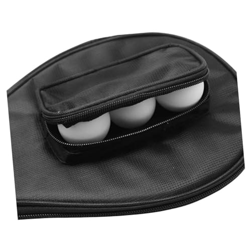 BESTonZON Table Tennis Racket Storage Case Gourd Shape Lightweight Fixed Bag with Ball Holder Protective Paddle Organizer for Daily Matches and Games