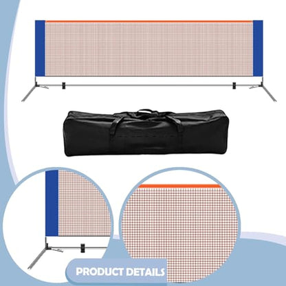 Pickleball Net Easy Install Portable Net System with Storage Bag Stable Steel Tube Lightweight PP Material Suitable for Parties Driveways Home Court - size: 3.1m