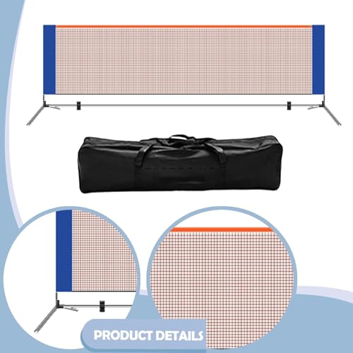 Pickleball Net Portable Pickleball Net System Foldable Steel Tubes with Carry Bag Simple Setup Material Suitable for Backyards Garages School