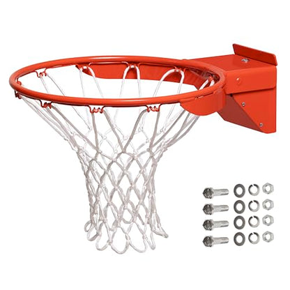 Goalsetter HD Breakaway Single Spring Basketball Rim Includes Mounting Hardware and Nylon Net