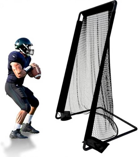 Football Kicking Cage Net - Portable 81x41IN Football Goal Training Aids for Backyard Indoor Outdoor-Youth & Adults