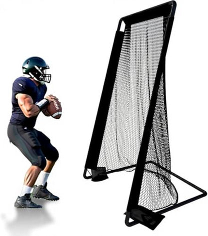 Football Kicking Cage Net - Portable 81x41IN Football Goal Training Aids for Backyard Indoor Outdoor-Youth & Adults