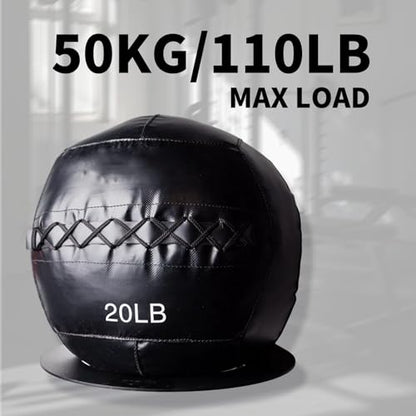 Medicine Ball Rack Exercise Ball Holder Wall Mount, Wall Ball Storage for Gym Sports Garage Home Commercial Accessory 8.8 Inch Inside Diameter