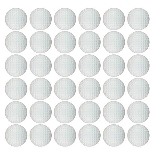 Dsmile 36 Pack Foam Golf Practice Balls Light Soft Elastic Training Multifunction Sport Balls - color: White*36