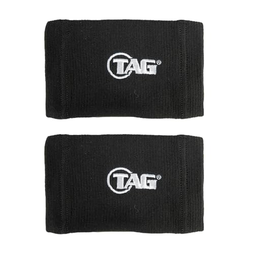 TAG Adult Wrist Coach - Single Window Size 4.5" x 3" - Baseball Soccer Football Play Coach Playbook Quarterback Wristband - color: Black