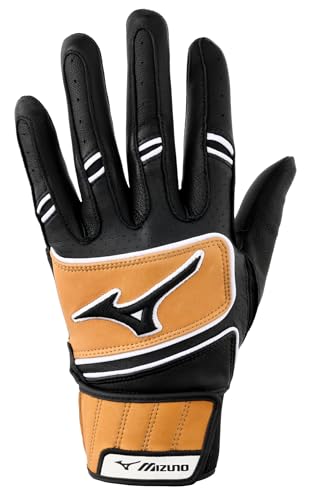 Mizuno Pro Select Youth Baseball Batting Glove - color: Black, size: X-Large