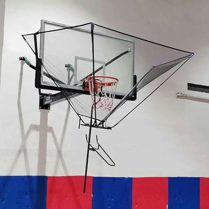 Shot Basketball Returner Portable Trainer Aid Rebounder Return Attachment for Hoop Shooting Training