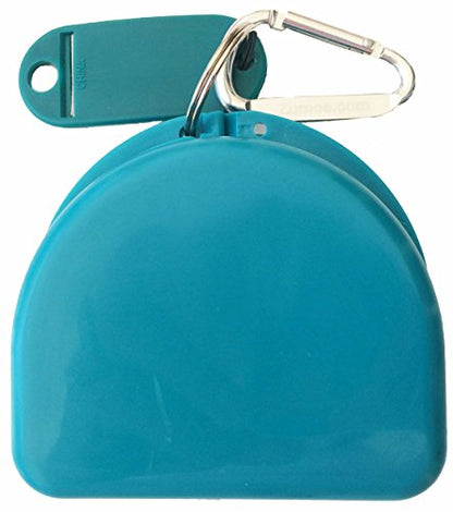 Decorated Mouthguard Case - Sunset - Aqua - color: Aqua