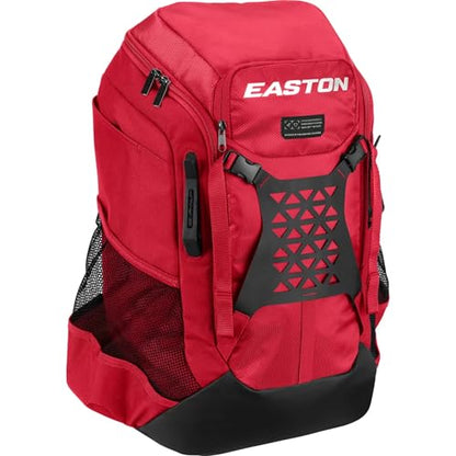 Easton unisex-adult Walk-Off NX Backpack Equipment Bag |Baseball & Fastpitch Softball |Team Logo Panel|Multiple Colors - color: Red (Elite)