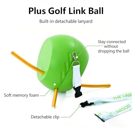 The Connector Golf Training Aid, Upgraded Golf Swing Trainer Ball for Posture Correction Practice, Portable Golf Training Aid Golf Swing Aid Golf Training Aids Tool for Golfers and Beginners