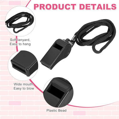 Whistles with Lanyard, Training Sports -Fitting for (Coaches/Referee/Outsides/Team Events)