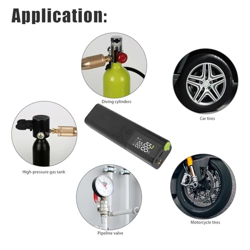 Electric Ball Pump, LED Display Soccer Ball Air Pump with Accurate Pressure Gauge, 5 Inflation Modes, Multifunctional 3 to 18psi, Compact and Portable Design, Ultra Quiet